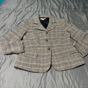 Vtg Pendleton Blazer Virgin Wool Lambs Wool Plaid Academia Women's Size 10